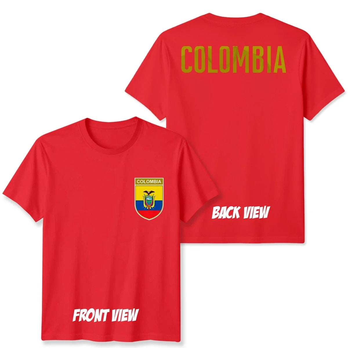 Colombia Football Unisex Kids Country Pride Soccer Tee #WC Unisex