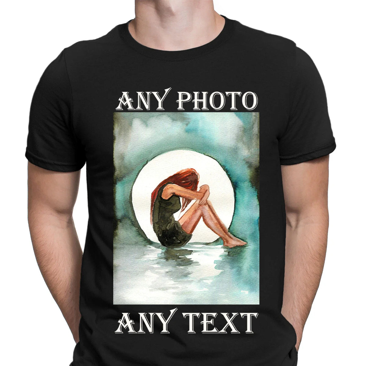 Personalised Any Photo & Text Picture Hen Party Stag Mens s #DNE#5 1T9A5 Unisex