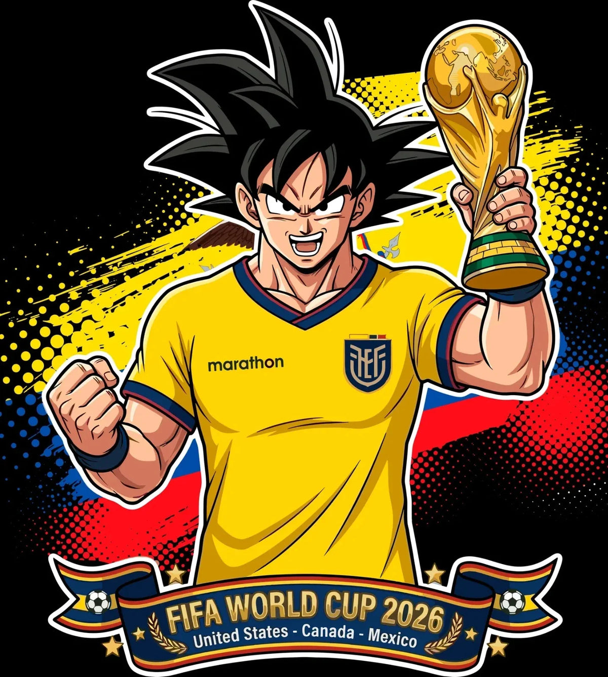ecuador World Cup Football DTF Iron On Heat Transfer Unisex Soccer T shirt Unisex