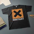 Irritant X Funny Hazard Symbol Style Tee Various Sizes & Colours Unisex