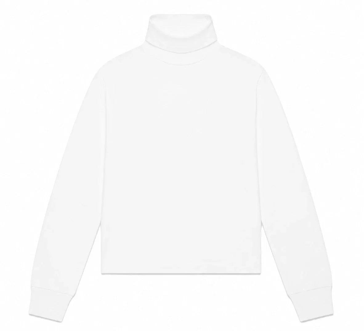 OVO White Turtleneck Longsleeve Blank Shirt - XL - New Unisex
