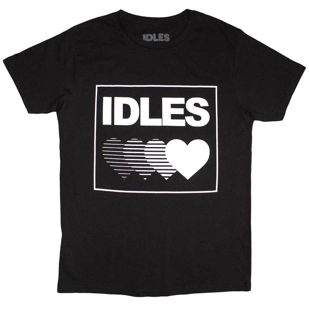 Idles Gradient Heart Band Official Black New Unisex