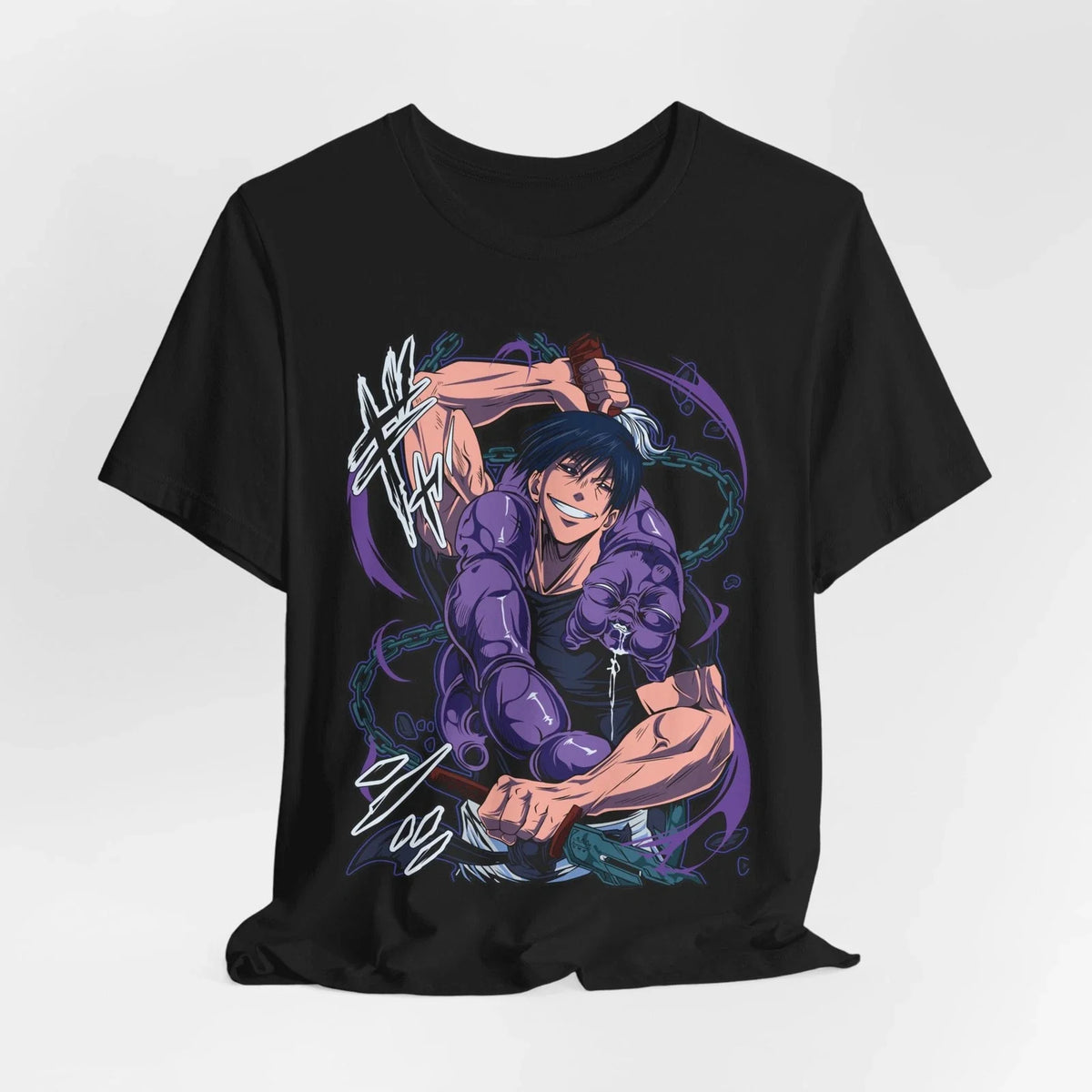 Toji Jujutsu Kaisen Anime Graphic Tee, Unisex Jersey for Fans, Short Unisex