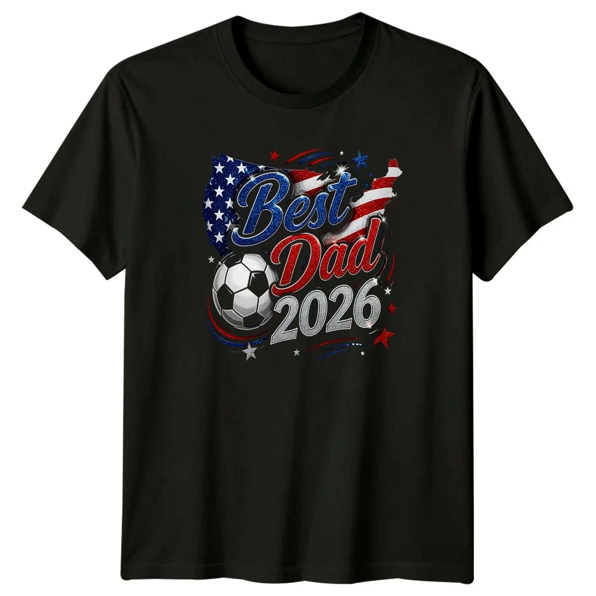 Best Dad 2026 Mens Soccer USA Dad Fathers Day Gift For Him Unisex