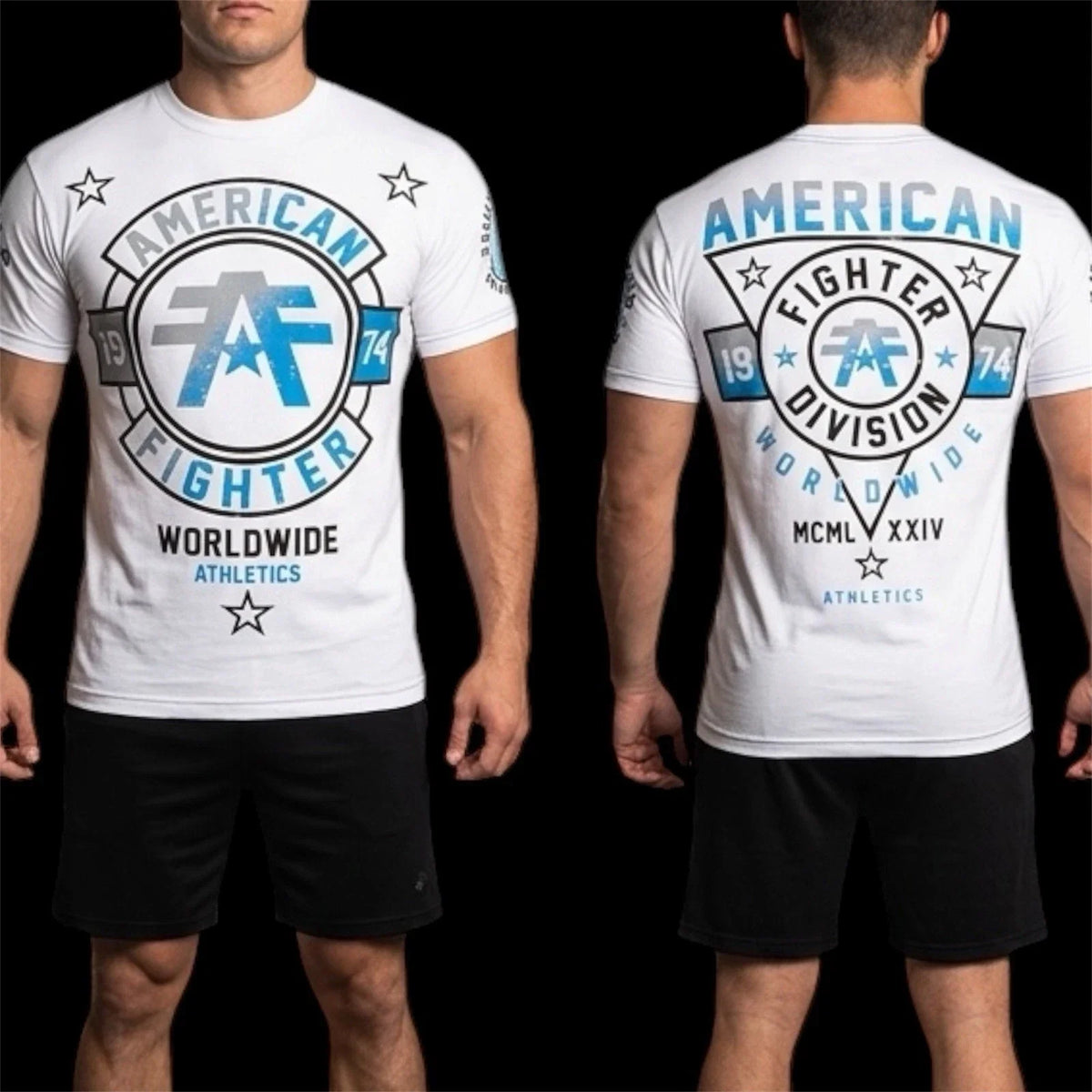 AMERICAN FIGHTER White SILVERLAKE Athletic Graphic NWT Unisex