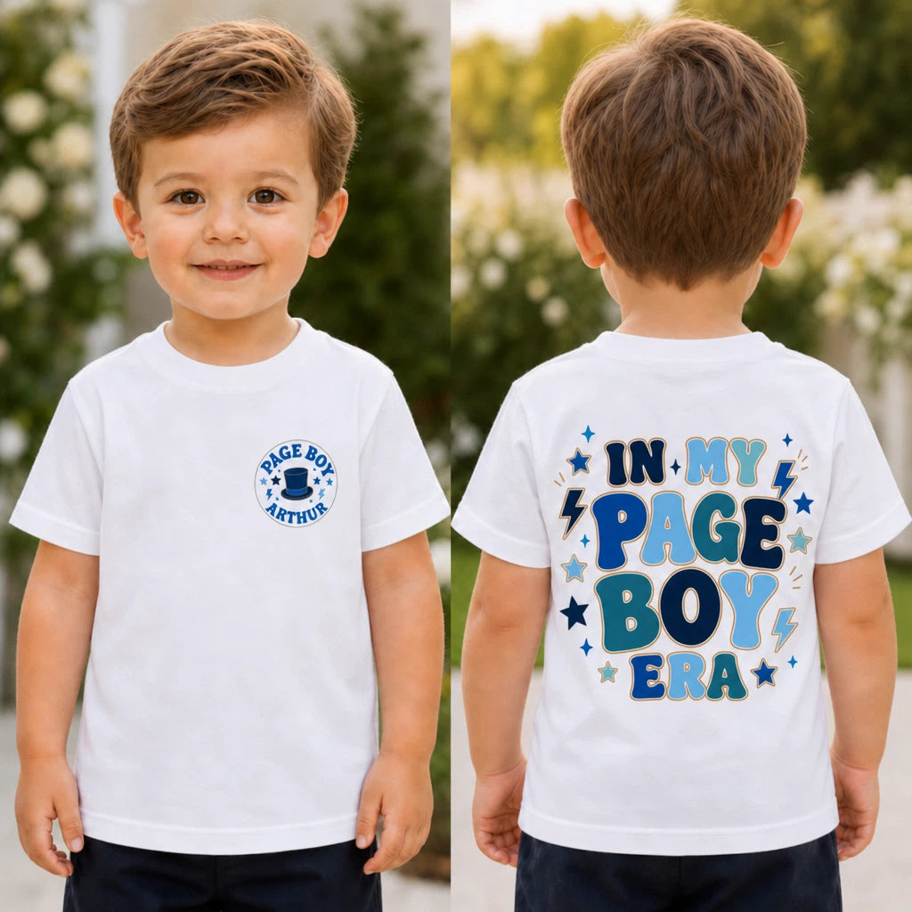 Personalised In My Page Boy Era Boys T Shirt