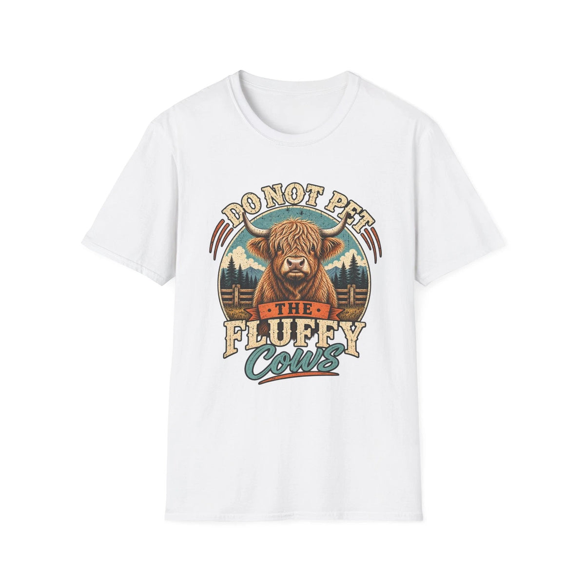 Do Not Poke the Fluffy Cows T-Shirt | Highland Cow Graphic