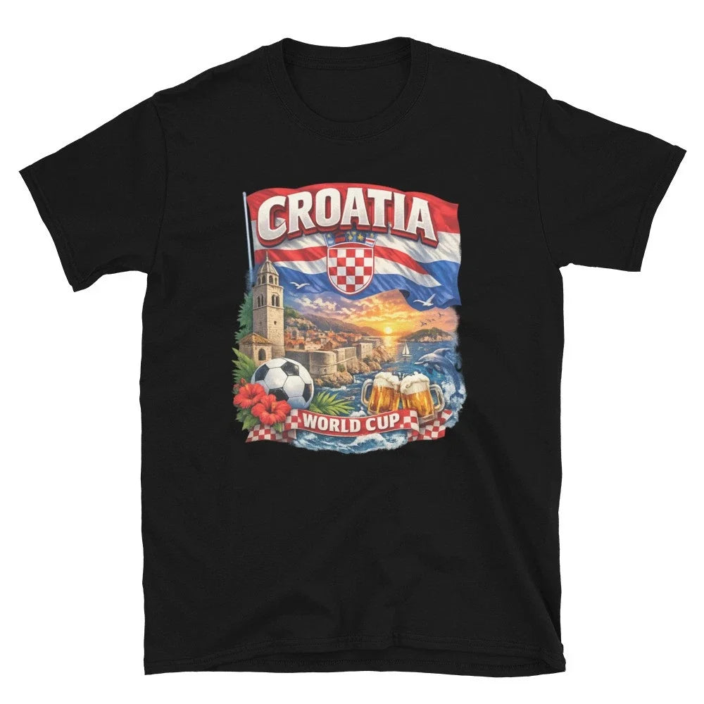 Croatia World Cup Football Fan – Red & White Checkered Unisex Unisex