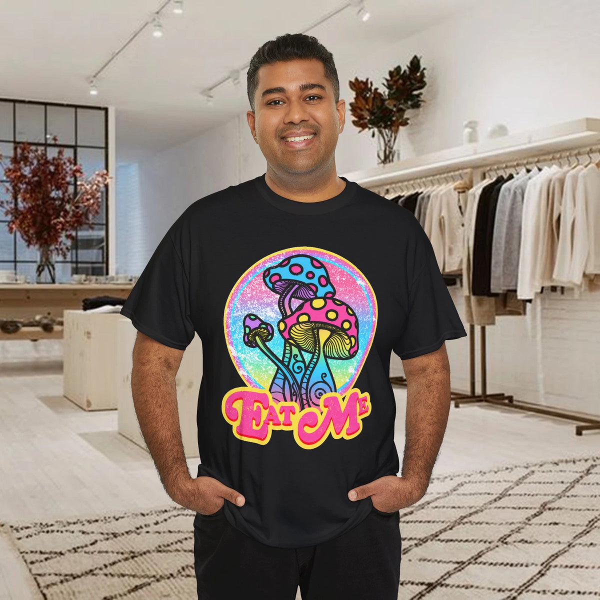 Eat Me Hallucinogenic Fungi Magic Mushroom Psychedelic Gift Tee T Shirt