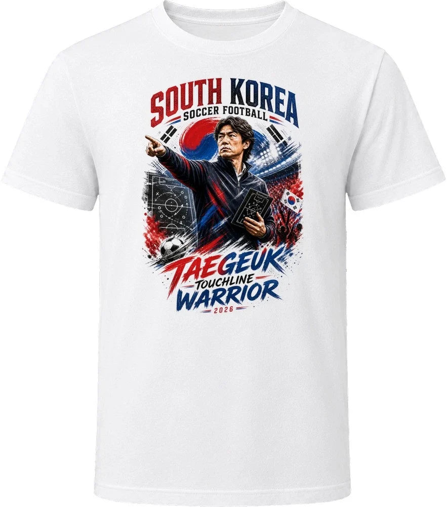 South Korea Soccer Football Coach Taegeuk Touchline Warrior T Shirt Unisex