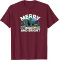 Merry and Bright Funny Christmas. Ugly Appearance T-Shirt