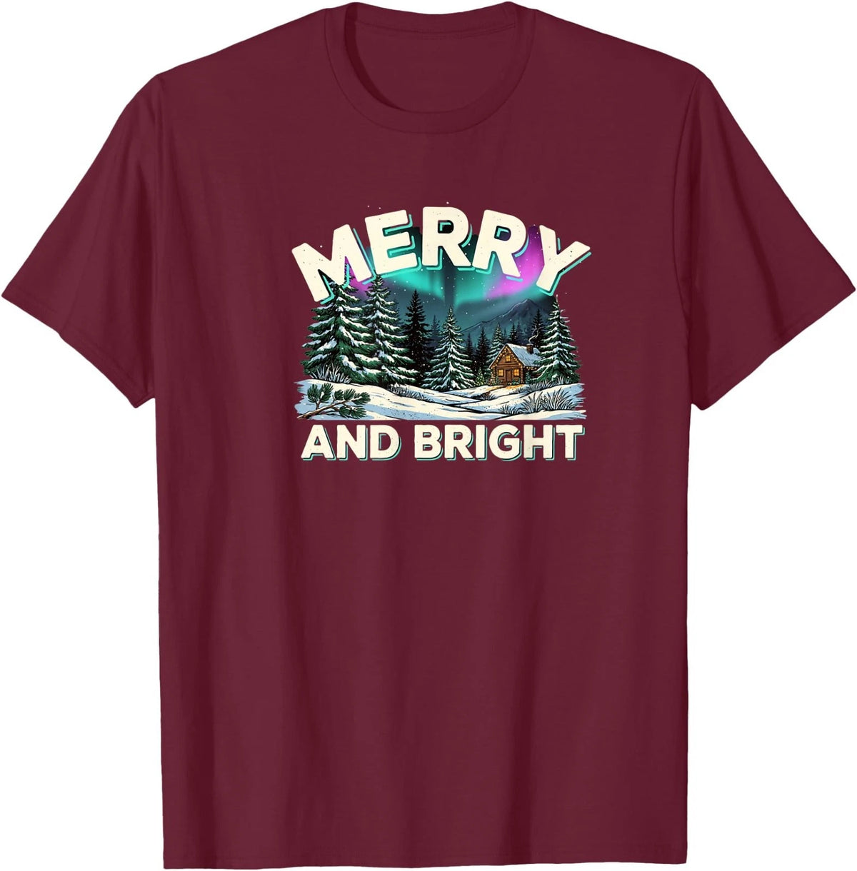 Merry and Bright Funny Christmas. Ugly Appearance T-Shirt