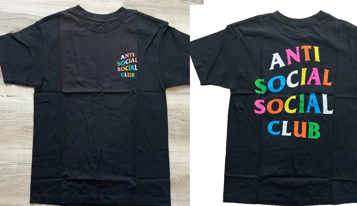 Anti Social Social Club Rainbow Logo T-Shirt