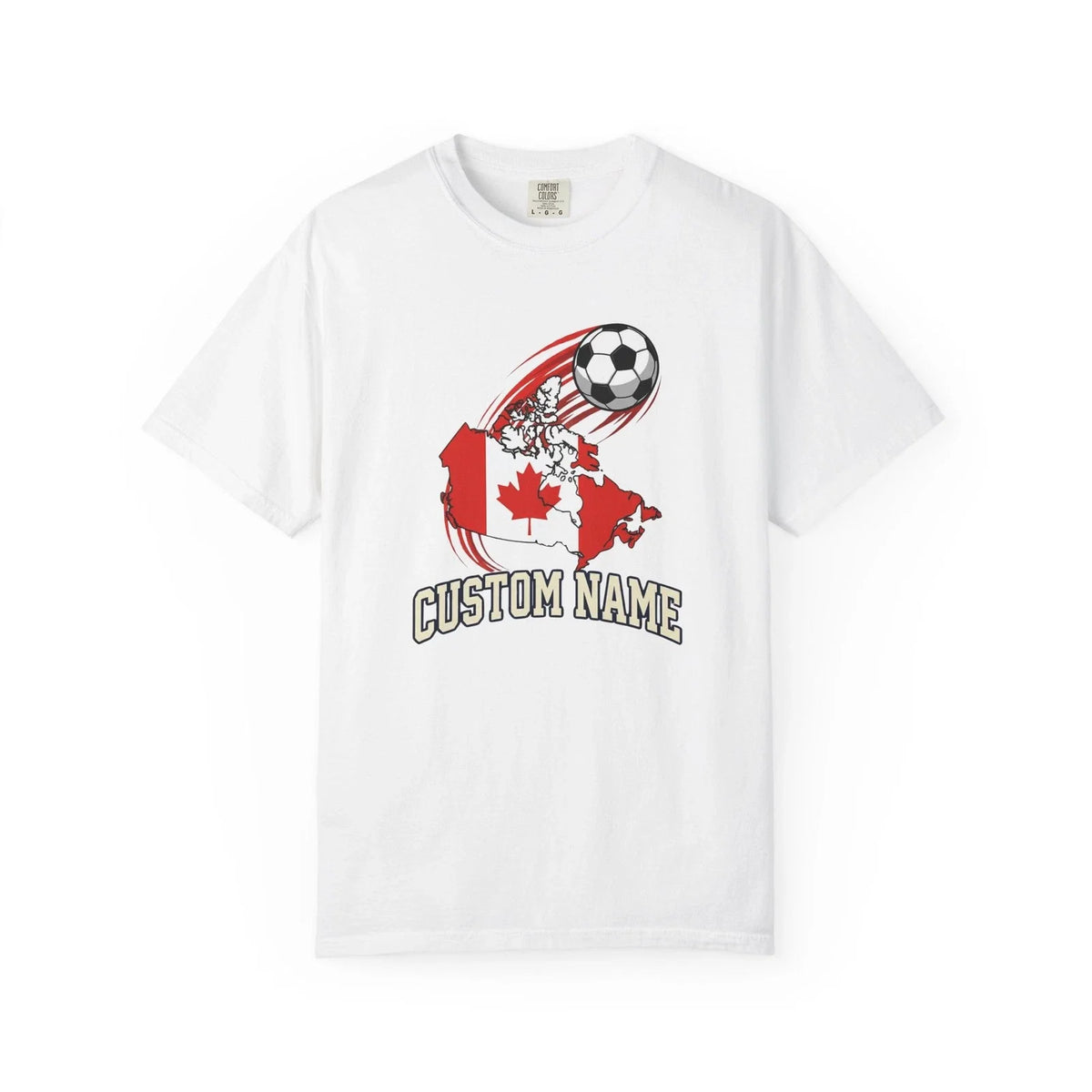 Custom Canada Map Soccer Shirt | Personalized Name Football Fan Tee | Maple Unisex
