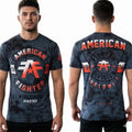 AMERICAN FIGHTER Navy Blue Tie SILVERLAKE Athletic Graphic NWT Unisex