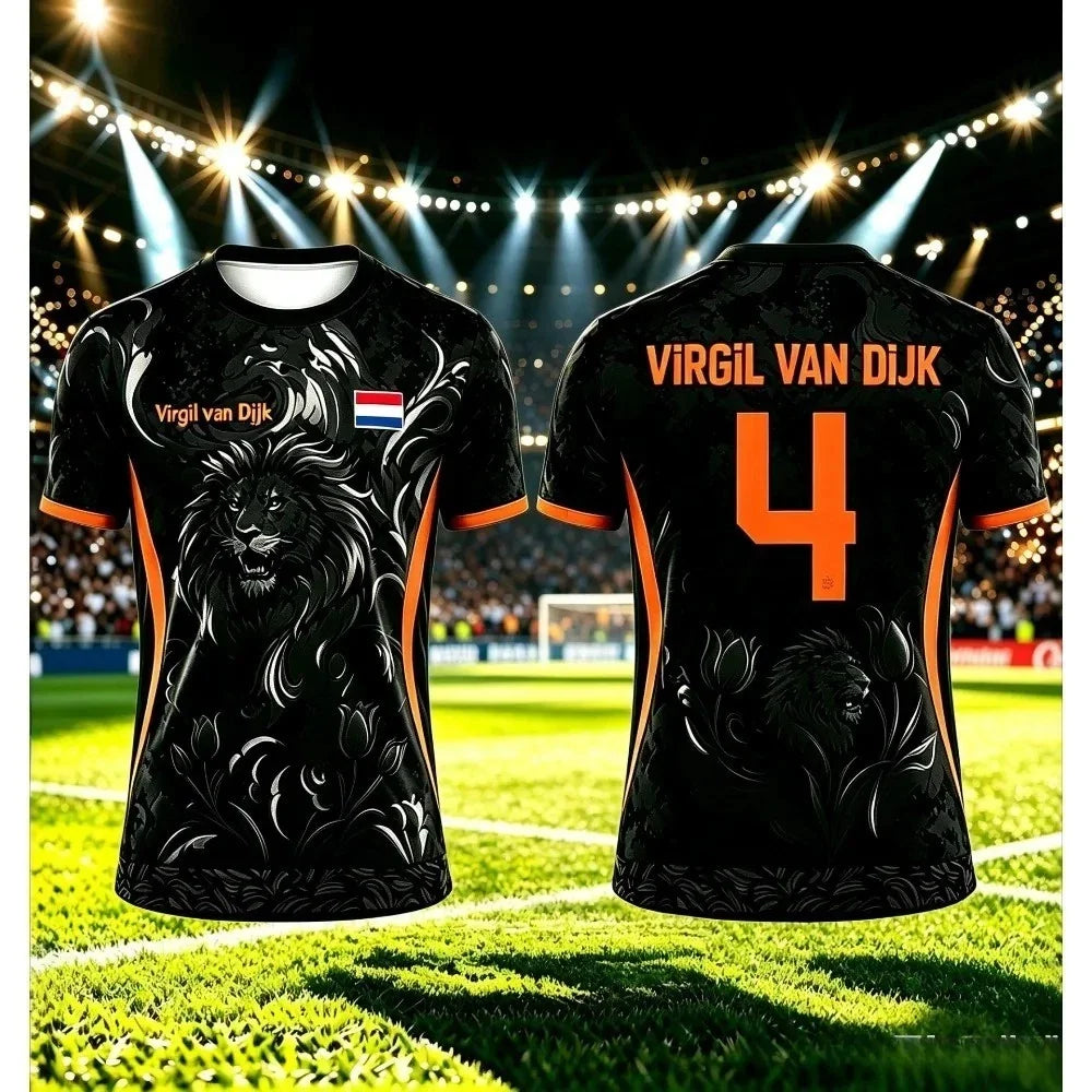 Netherlands Football Shirt Holland 2026 World Cup Tees POLYESTER Unisex