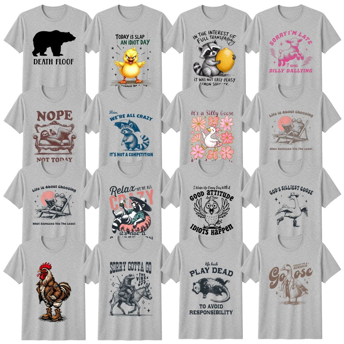 Funny Animal Lover Sarcastic Humour T-Shirt Sarcasm Birthday Gift