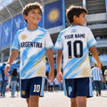 🔥Personalized Argentina Football 2026 AOP Set Gift Kids Fan Apparel Unisex