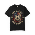 One Nation One Dream 2026 Soccer | American Flag Vintage Unisex