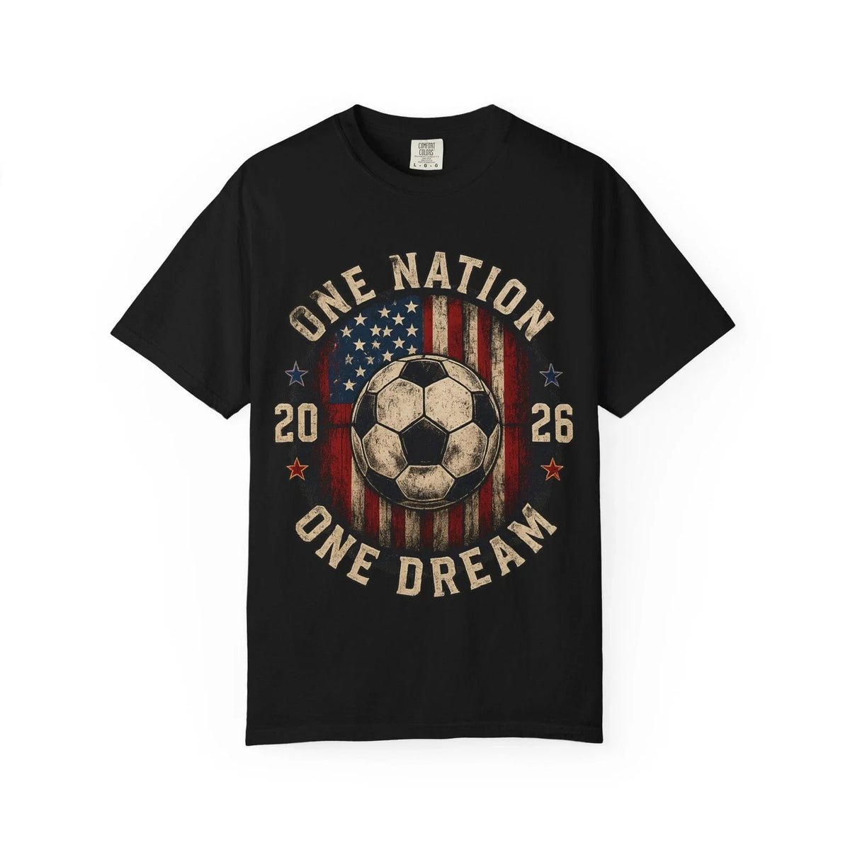 One Nation One Dream 2026 Soccer | American Flag Vintage Unisex