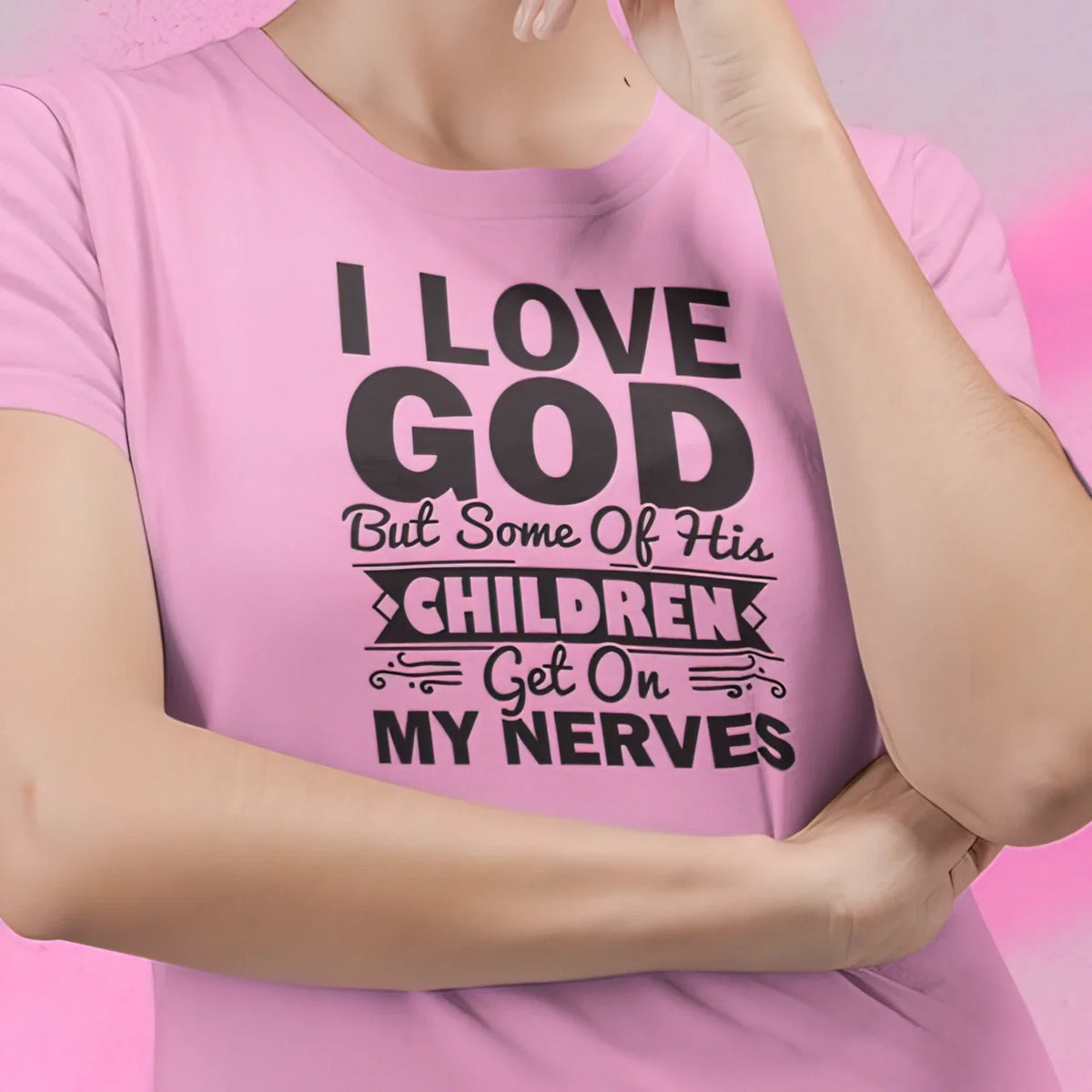 Next Level Soft Cotton Tee "I Love God but Some of His Children" Unisex
