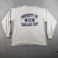 Vintage FILA Soccer Shirt Mens XL Gray Dallas Cup XIX 90s Y2K Unisex