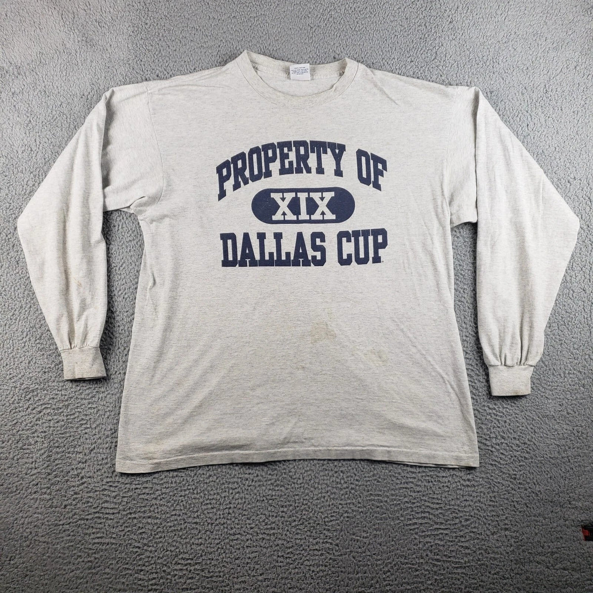 Vintage FILA Soccer Shirt Mens XL Gray Dallas Cup XIX 90s Y2K Unisex