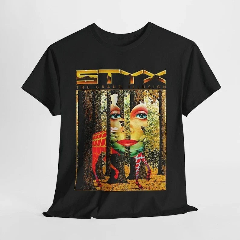 Styx Vintage Concert Tee, Retro Music Graphic Unisex