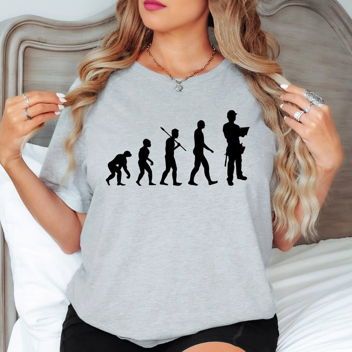 Engineer Evolution T Shirt Funny Engineering Graphic Tee Gift for Engineers Xmas