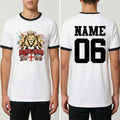 Personalised England Football 2026 Ringer Custom Name Number Fans Top Unisex