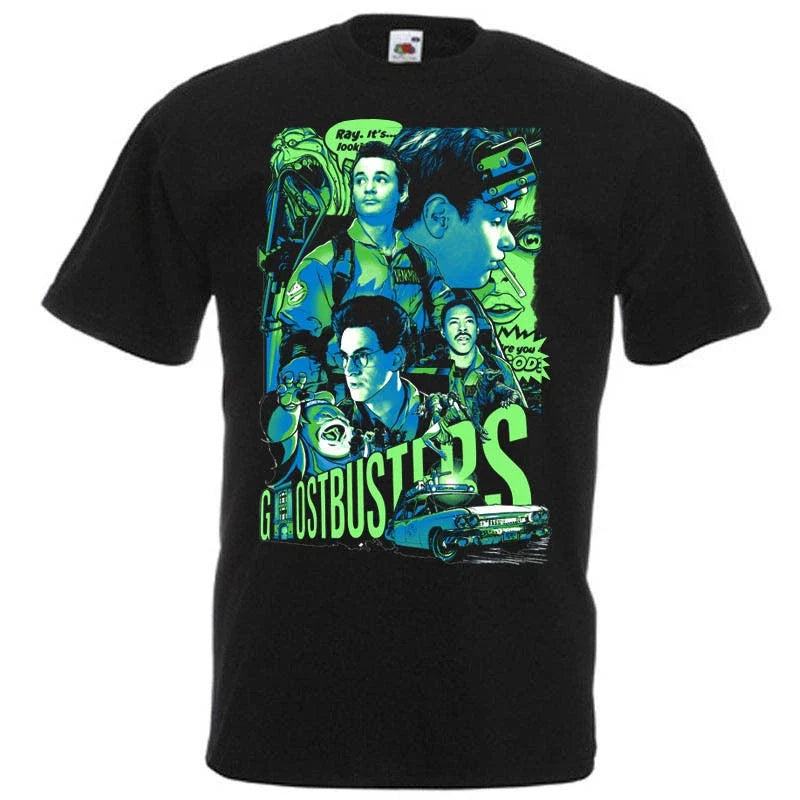 Ghostbusters Movie Poster T shirt black all sizes Unisex
