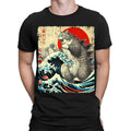 Cat Japanese Animal Art Funny Movie Retro Vintage Mens Womens s #T1158 Unisex