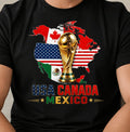 World Cup 2026 USA Canada Mexico Patriotic Soccer Fan Gift Tee Premium Unisex