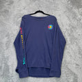 Live Breathe Futbol Shirt Mens Medium Blue Graphic Soccer Football Athleisure Unisex