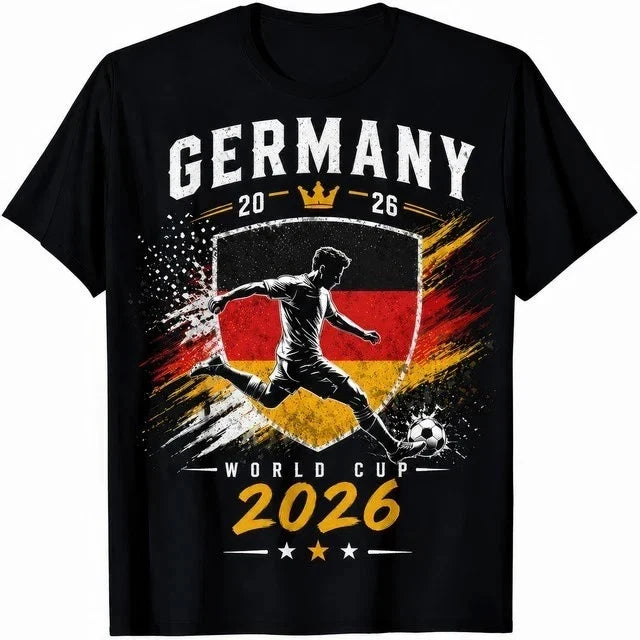 Germany 2026 World Cup Deutschland Football Fan T Shirt Mens Womens Kids Unisex