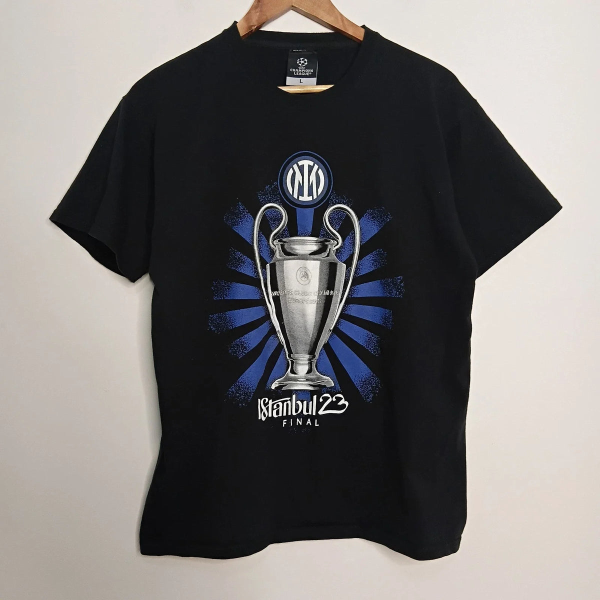 Istanbul 2023 Final Champions League Shirt Mens Size Large UEFA Soccer Football Unisex