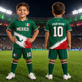 🔥Personalized Mexico Football Team 2026 AOP Set Gift Kids Fan Apparel Unisex