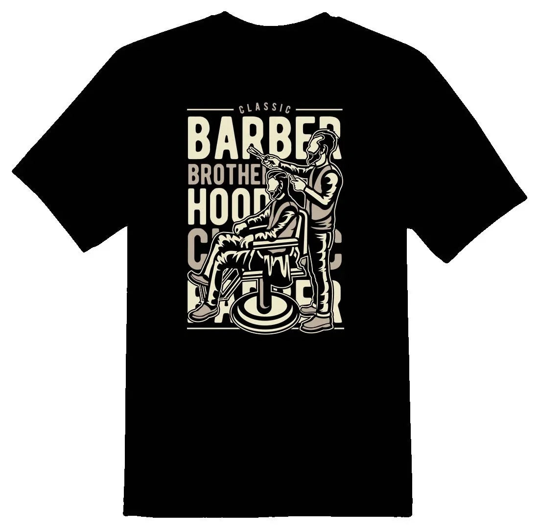 Barber Brotherhood Shirt Black or White Tee Unisex