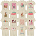 Retro Christmas Adult T-Shirt Festive Winter Candy Christmas Gift