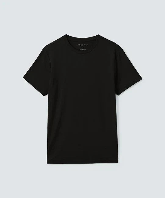 Unbound Merino Men's Merino Crew Neck - Black Unisex