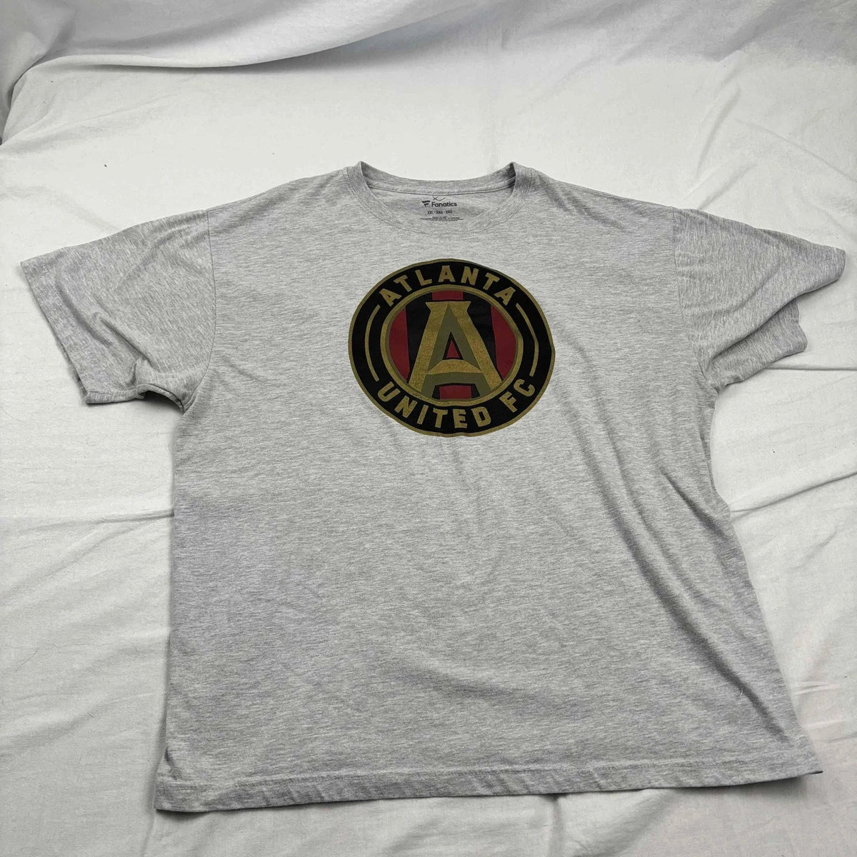 Fanatics Unisex Atlanta United FC T Shirt Gray Short Sleeve Graphic XXL Unisex