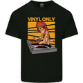 DJ Decks Vinyl Only Funny DJing Turntable Mens Cotton Tee Top Unisex