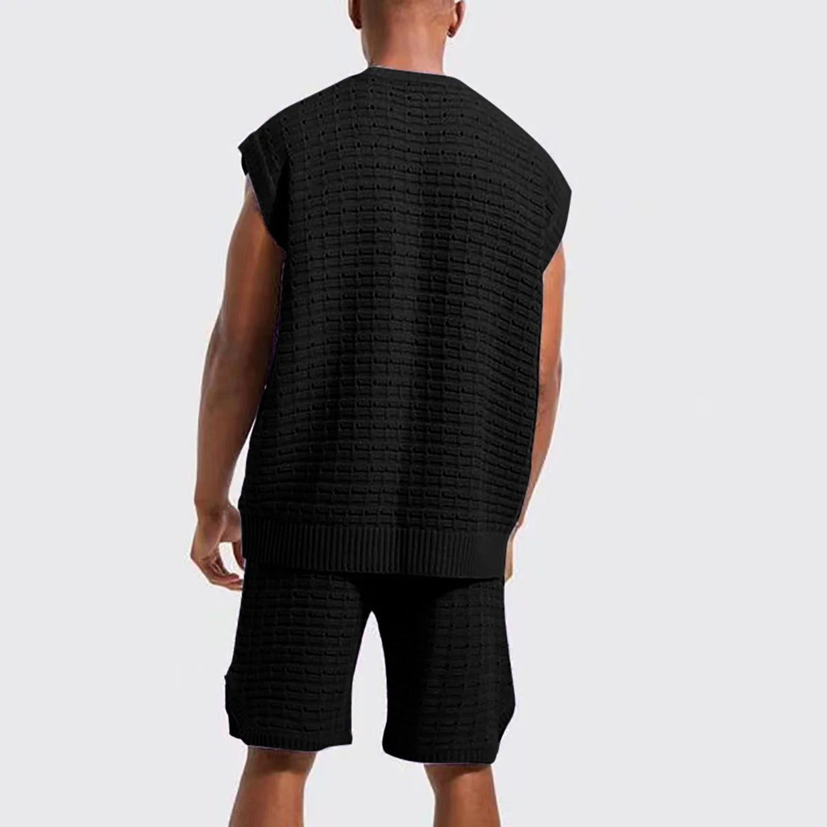 Men Summer Tracksuit Stylish Casual Set For Sports Home Easy To Use Unisex