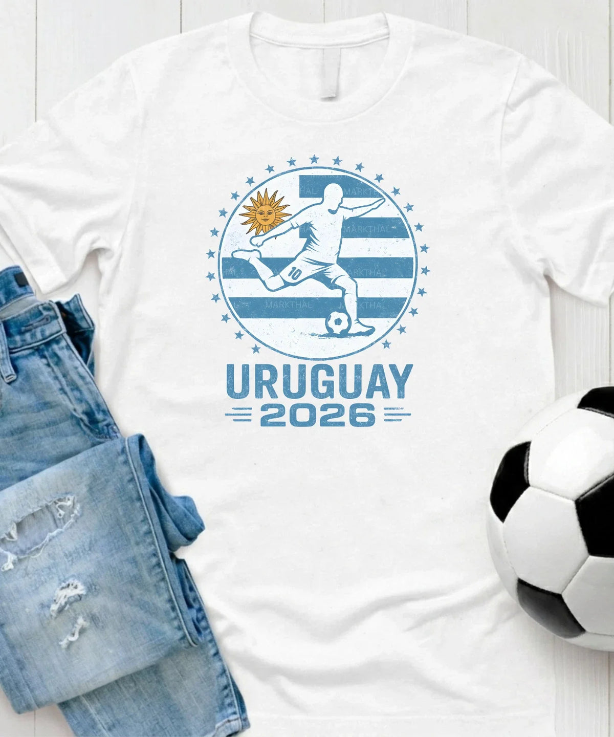 Uruguay 2026 World Soccer Futbol Shirt Flag Tee Gildan Unisex Unisex