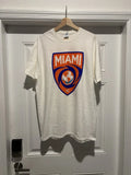 Miami FC Soccer Men's Size Large White Summer Schedule Unisex