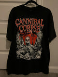 Cannibal Corpse North America USA Tour 2025 black shirt Large Unisex