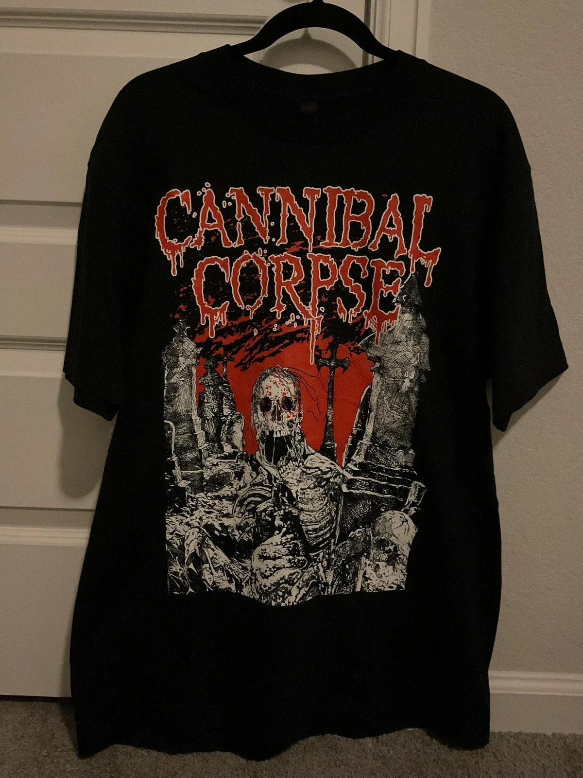 Cannibal Corpse North America USA Tour 2025 black shirt Large Unisex