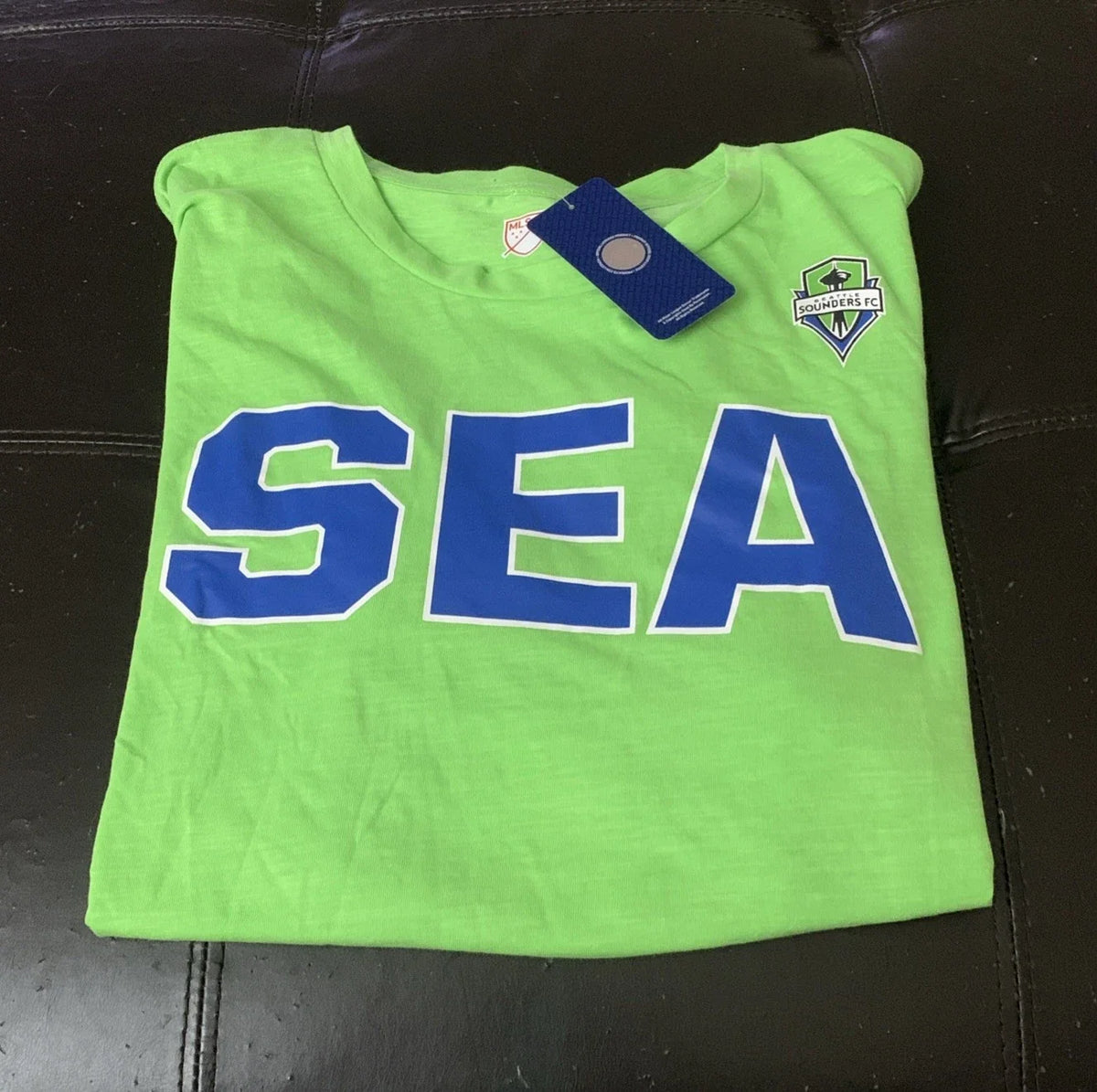 NWT Seattle Sounders FC Seahawks Mens Size XL Green Slub Knit G7 Unisex