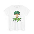 Green Fungus Shirt St Patrick's Day Wildlife Gift Women Line Art Tee Mushroom