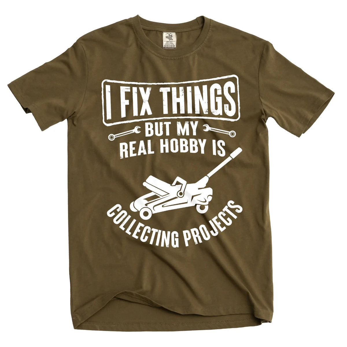 Men's funny garage diy mechanic T-shirt fix things collect projects Teeshirt